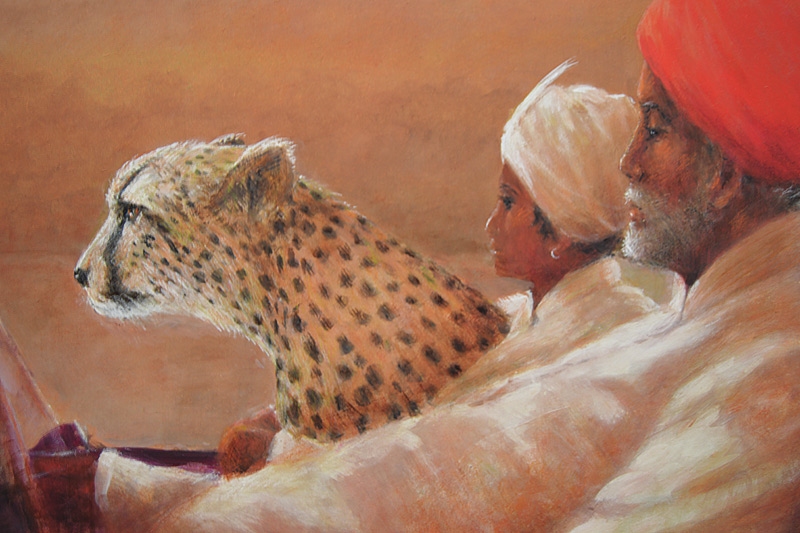 Maharaja, Boy and Cheetah 2 od Lincoln  Seligman