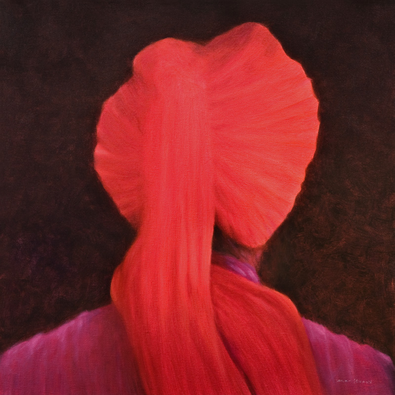 Red Turban in Shadow od Lincoln  Seligman