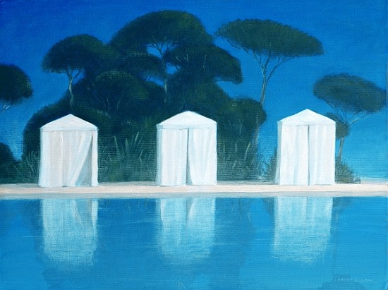 Pool Tents (oil on canvas)  od Lincoln  Seligman