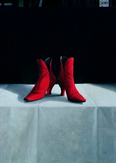Red Boots, 1995 (acrylic on board)  od Lincoln  Seligman