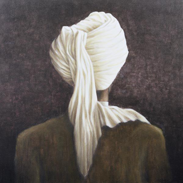 White turban, 2005 (acrylic on canvas) 