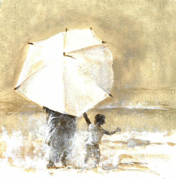 Umbrella and Child 2 od Lincoln  Seligman