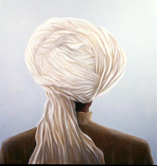 White Turban (oil on canvas)  od Lincoln  Seligman