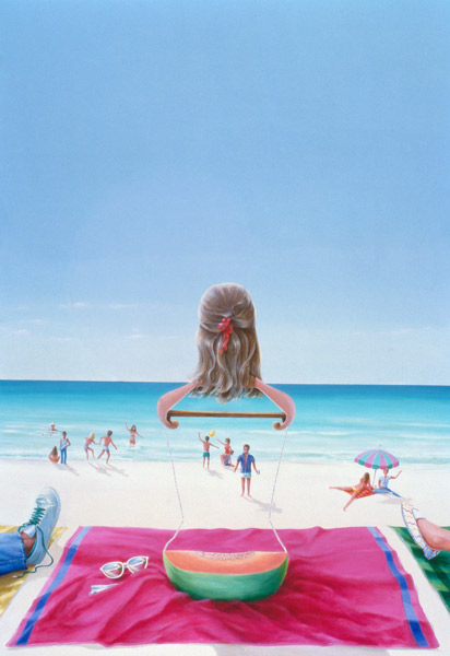 Wrigley Gum Girl I (acrylic on canvas)  od Lincoln  Seligman