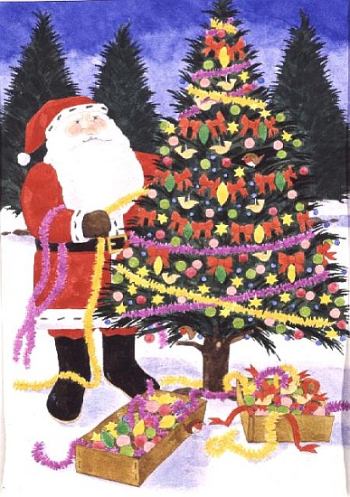 Santa''s Trees  od Linda  Benton