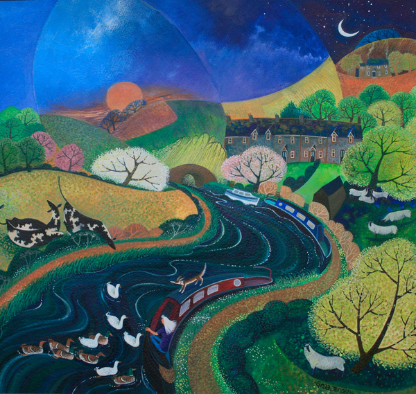 Moored up for the Night od Lisa Graa Jensen