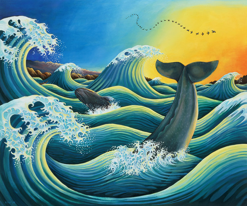 Celebration of the Whale, 1995  od Liz  Wright
