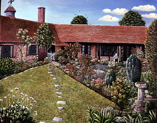 A Garden at Worthing, Sussex, 1983  od Liz  Wright