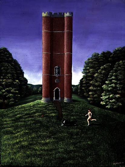 Alfred''s Tower in Brewham Forest, 1979  od Liz  Wright