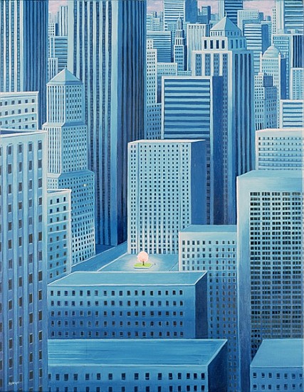 Alone in a City, 2007 (oil on canvas)  od Liz  Wright