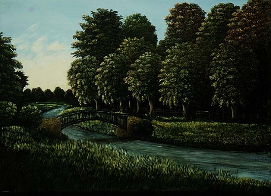 Foot Bridge at Warwick, 1980 (panel)  od Liz  Wright