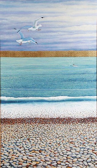 Seagulls, 2003 (oil on canvas)  od Liz  Wright