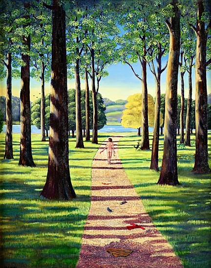 Stroll in Richmond Park, 1995  od Liz  Wright