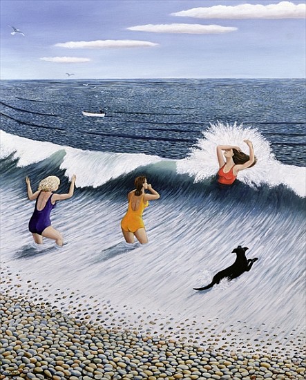 Taking the Plunge, 2005 (oil on canvas)  od Liz  Wright