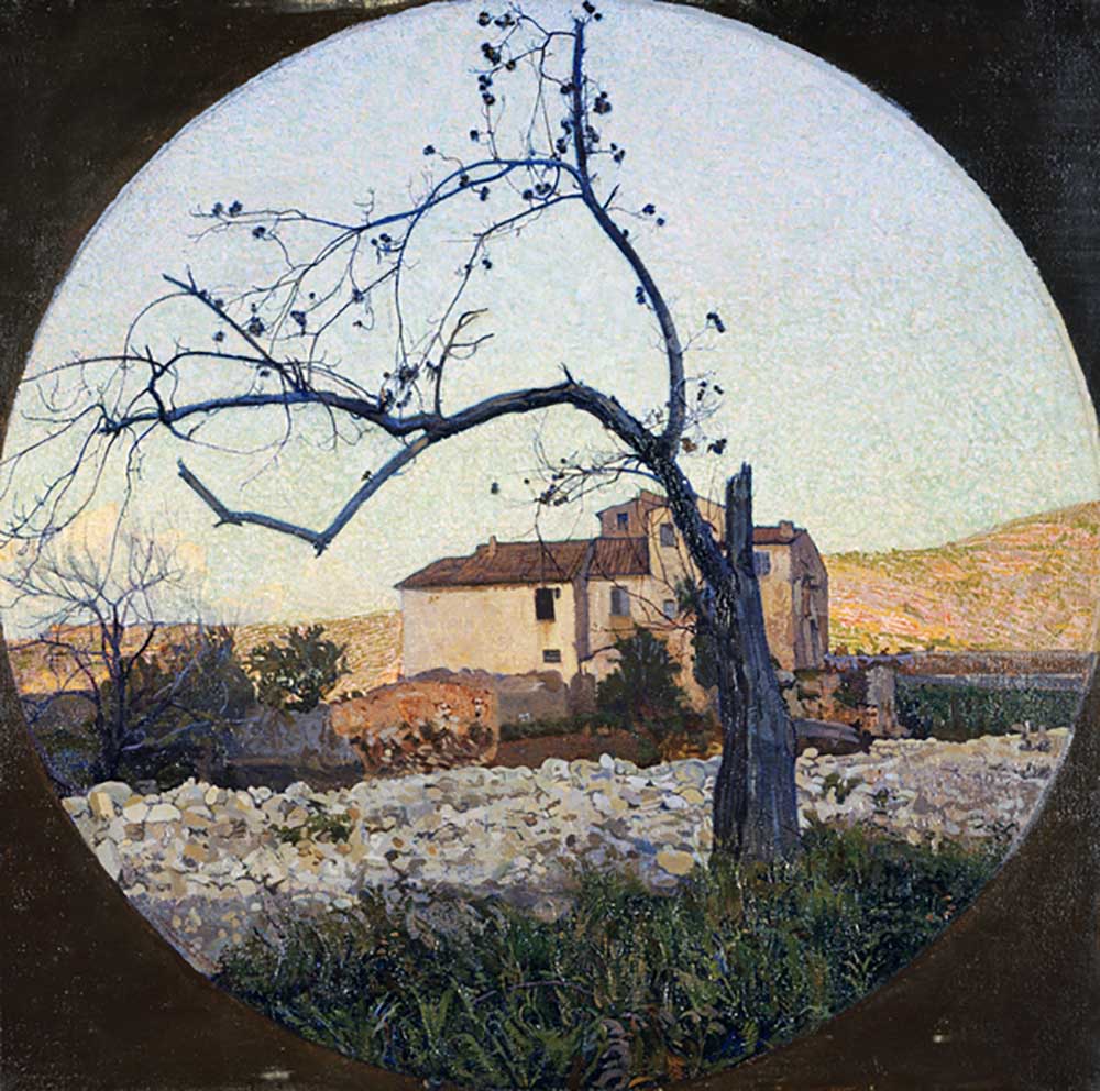 Dead chestnut tree, 19th century (painting) od Llewelyn Lloyd