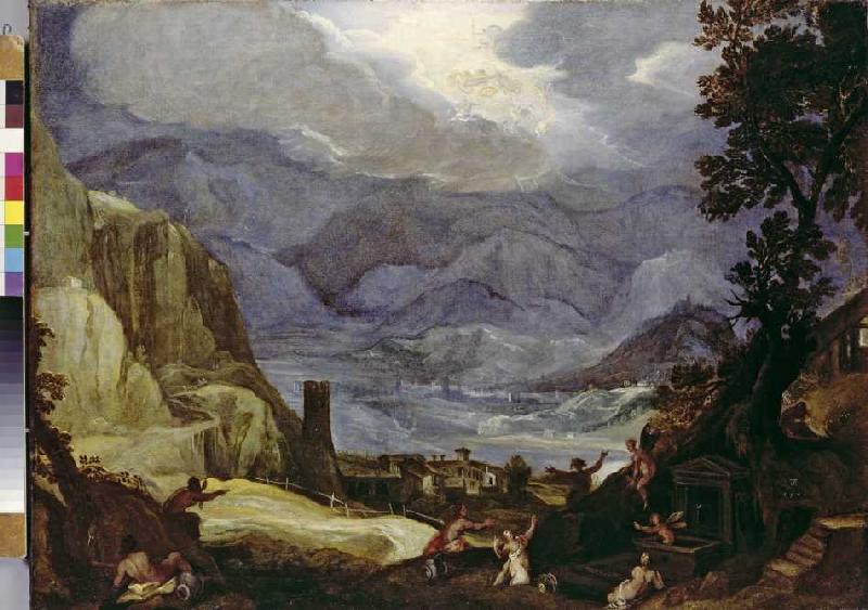 Landschaft mit Sturz des Phaethon od Lodewyk Pozzoserrato Toeput