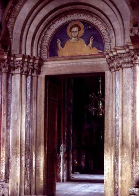 Christ Pantocrator, from the portal tympanum od Longin