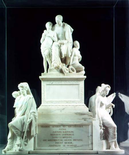 Modello for monument to Prince Anatoli Nikolaevich Demidov (1813-70), Russian philanthropist and pat od Lorenzo  Bartolini