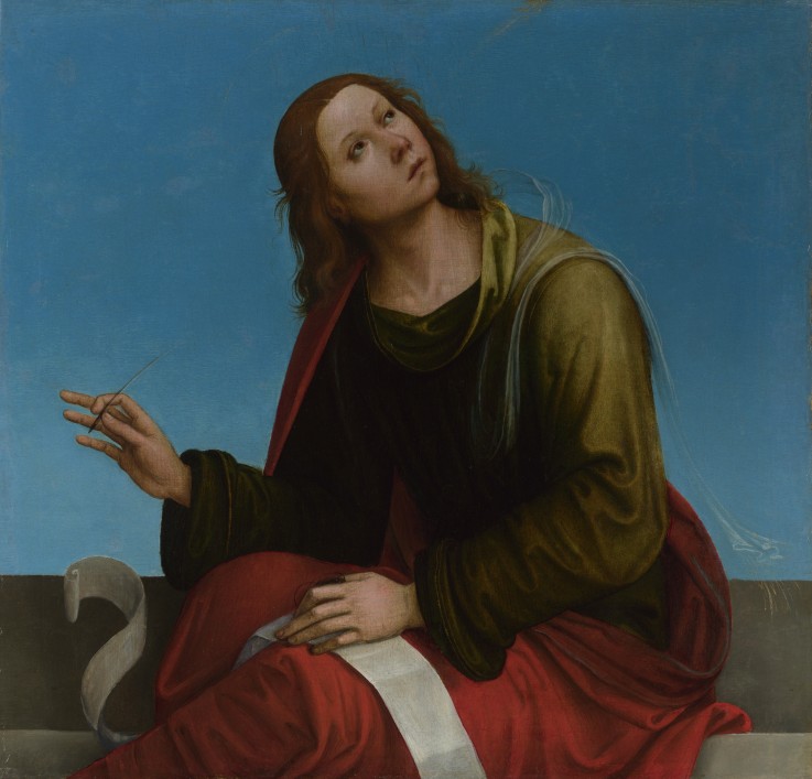 Saint John the Evangelist (High Altarpiece, Oratory of S. Pietro in Vincoli) od Lorenzo Costa