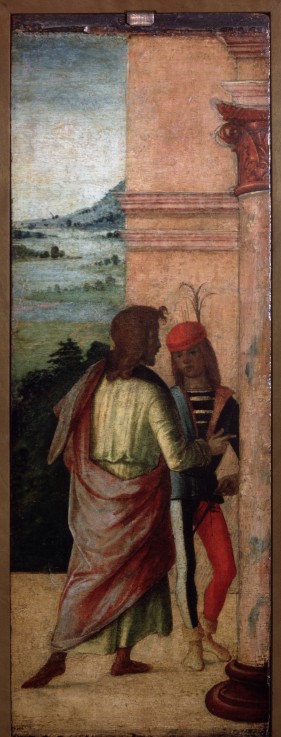 Two Young Men at a Column od Lorenzo Costa