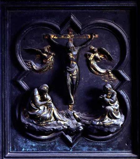 The Crucifixion, eighteenth panel of the North Doors of the Baptistery of San Giovanni od Lorenzo  Ghiberti