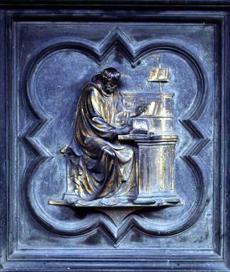 St Jerome, panel F of the North Doors of the Baptistery of San Giovanni od Lorenzo  Ghiberti
