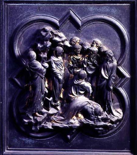 The Raising of Lazarus, tenth panel of the North Doors of the Baptistery of San Giovanni od Lorenzo  Ghiberti