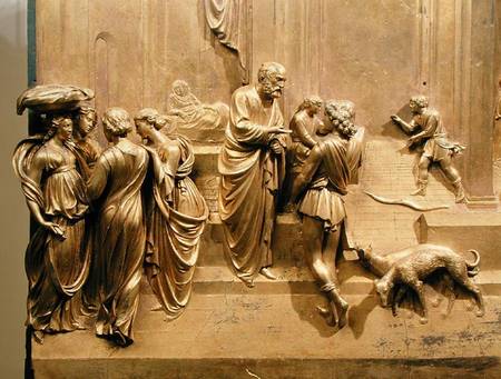 The Story of Jacob and Esau, detail from the original panel from the East Doors of the Baptistery od Lorenzo  Ghiberti