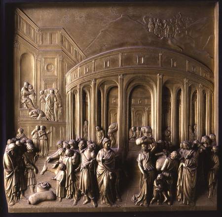 The Story of Joseph: Joseph sold into Slavery, The Finding of the Silver Cup and Joseph recognised b od Lorenzo  Ghiberti