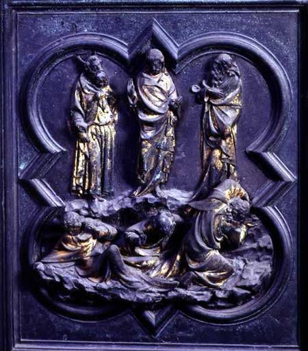 The Transfiguration, ninth panel of the North Doors of the Baptistery of San Giovanni od Lorenzo  Ghiberti