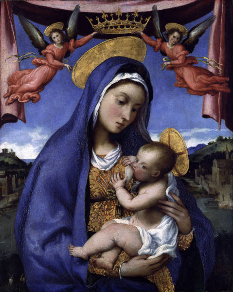 L.Lotto / Mary Nursing Child / c.1529 od Lorenzo Lotto