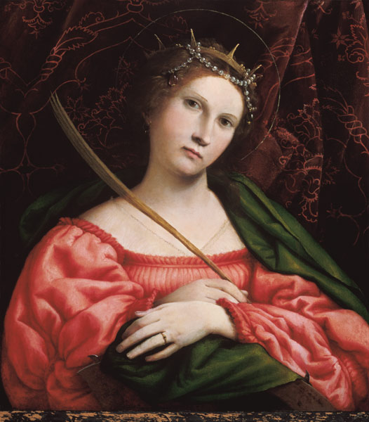 Saint Katharina. od Lorenzo Lotto
