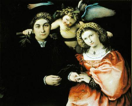 Signor Marsilio Cassotti and his Wife, Faustina od Lorenzo Lotto
