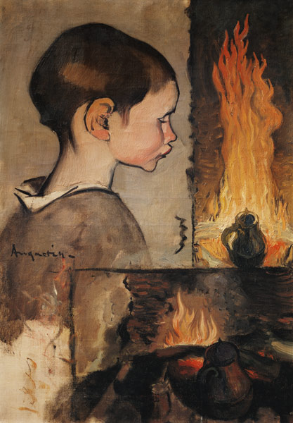 Profile of a child and a study of a still life od Louis Anquetin