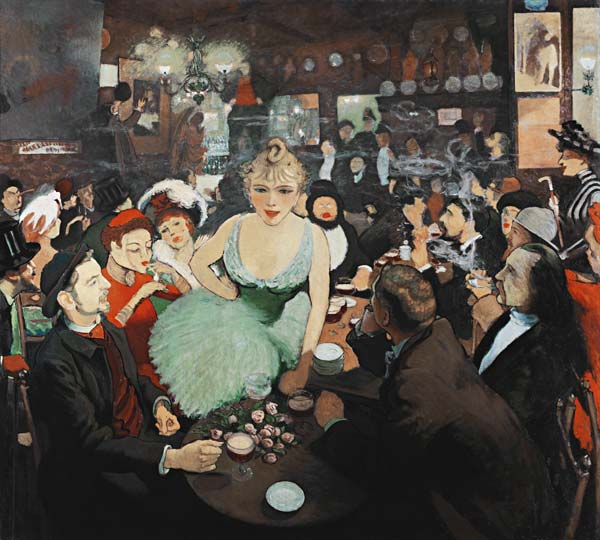 In the Aristide Bruant's Montmartre club "Le Mirliton" od Louis Anquetin