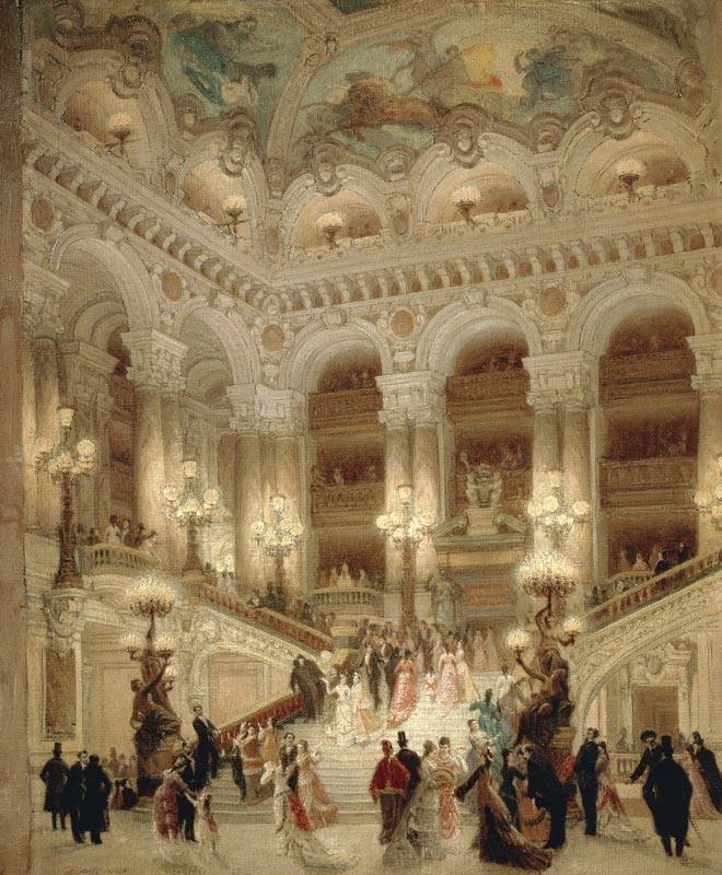 The Staircase of the Opera od Louis Beroud