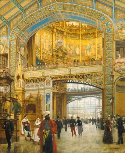 The Central Dome of the Universal Exhibition of 1889 od Louis Beroud