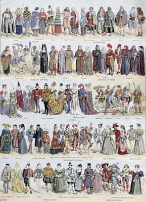 Pictorial history of clothing in Ancient Gaul and in France up to the beginning of the seventeenth c od Louis Bombled