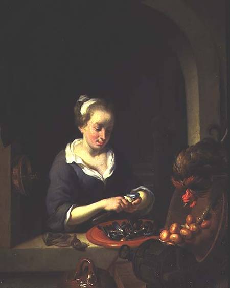 The Kitchenmaid (panel) od Louis de Moni