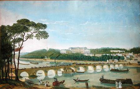 Visit of the King and Queen of Naples to the Chateau de Saint-Cloud od Louis Ducis