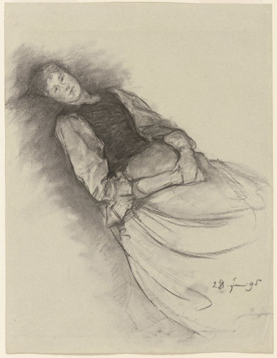 Anna Auer resting od Louis Eysen