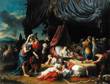 The Death of the Wife of Darius III (399-330 BC) od Louis François Lagrenée