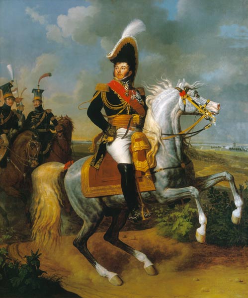 Equestrian Portrait of General Jean Rapp (1771-1821) od Louis François Lagrenée
