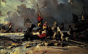 After the storm. od Louis Gabriel Eugène Isabey