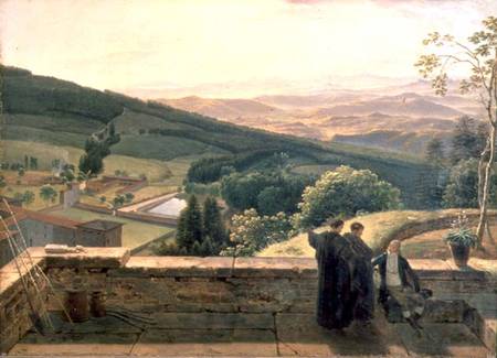 View of Vallombrosa, near Florence od Louis Gauffier