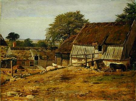 A Farmhouse in Sweden od Louis Gurlitt