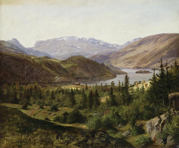 Hjelle in Valders, Tile Fjord od Louis Gurlitt