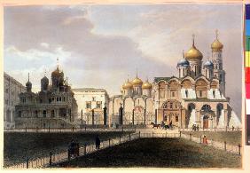 View of the Cathedrals in the Moscow Kremlin