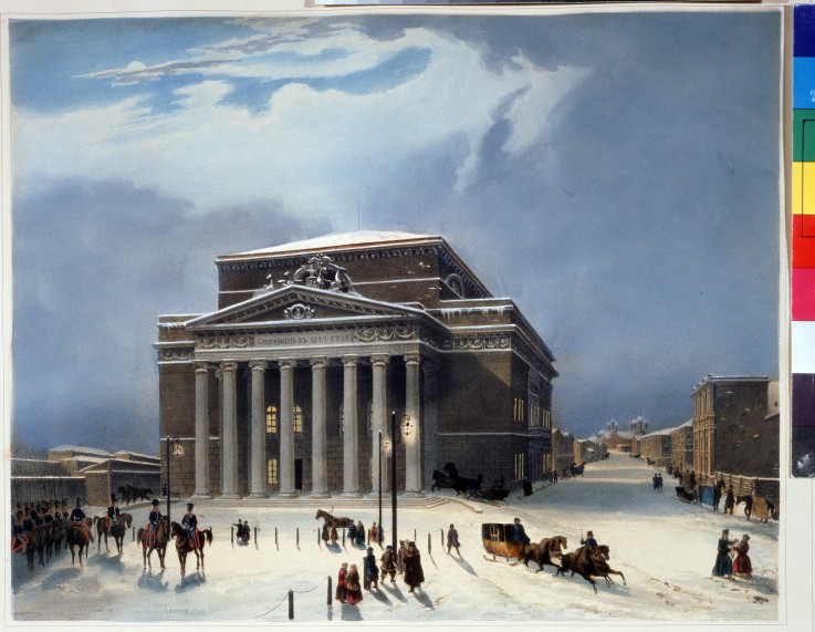 The Bolshoi Theatre in Moscow od Louis Jules Arnout
