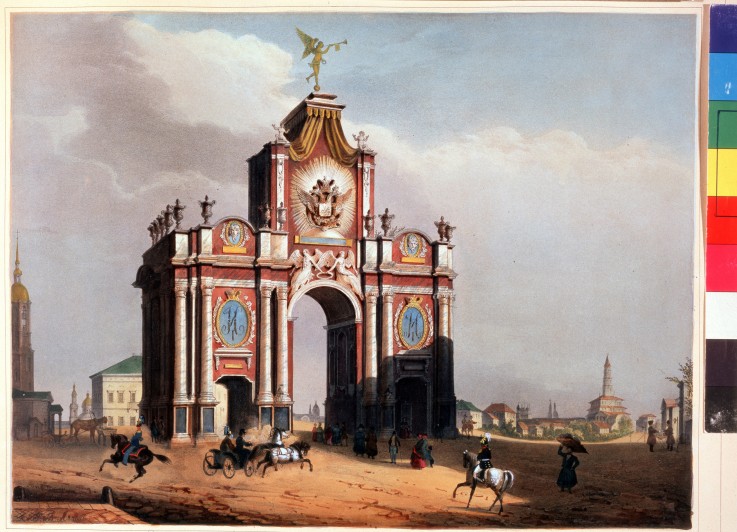 The Red Gates in Moscow od Louis Jules Arnout